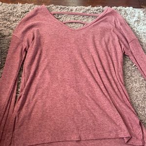 purple, long sleeve top